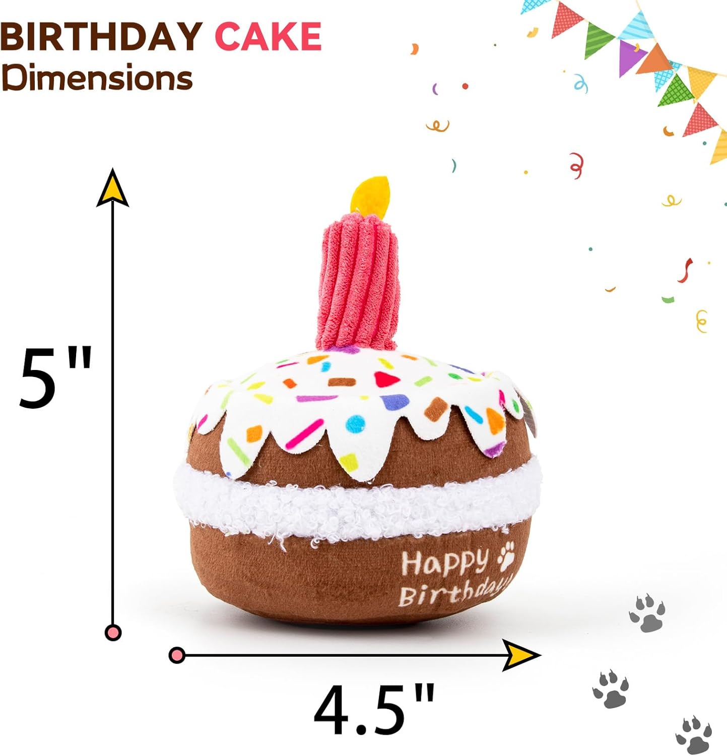 Dog Birthday Cake Toy